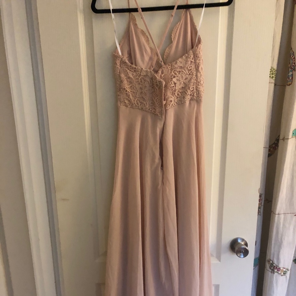 Lulus blush bridesmaids dress - Picture 2 of 4